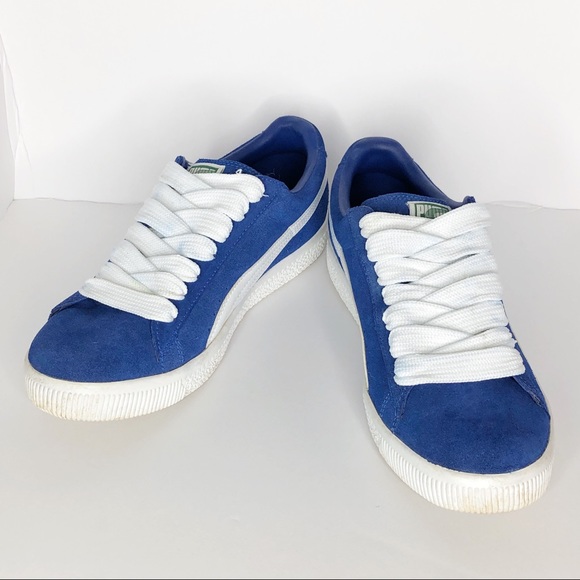 puma clyde blue suede